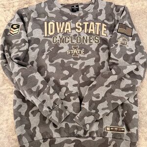 Iowa State Cyclones Military Appreciation Camouflage Sweatshirt Mens XL Camo